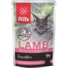Blitz Sensitive пауч для кошек кусочки в желе Ягненок с индейкой, 24 шт