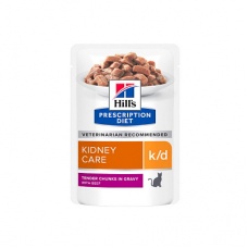 Влажный диетический корм для кошек Hill's Prescription Diet k, с говядиной 85 г
