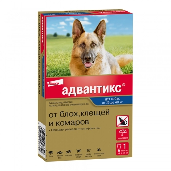 Адвантикс для собак более 25кг, пип 4мл (1 пип/уп)
