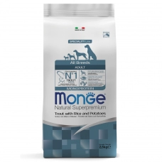 Monge Dog Monoprotein корм для собак всех пород форель с рисом и картофелем