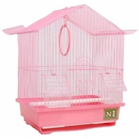 N1 Клетка для птиц, 30x23x39, пагода, укомплектованная.